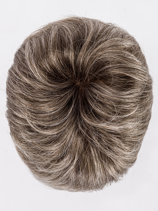 SMOKE ROOTED 56.38.36 | Lightest/ Light Brown and Medium Brown with Grey Blend and Shaded Roots