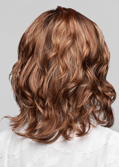 Henry Margu Kendall|Medium Brown With Strawberry & Gold Blonde Highlights And Medium Dark Brown Roots