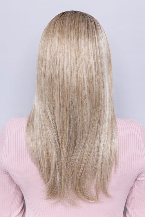 Henry Margu Milan|Light Ash Blonde With Platinum Blonde Highlights And Medium Brown Roots
