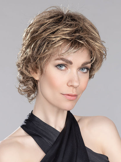 DAILY by ELLEN WILLE in BERNSTEIN ROOTED 12.26.27 | Medium Brown Blended with Light Auburn, Lightest Brown, and Dark Strawberry Blonde Blend with Shaded Roots
