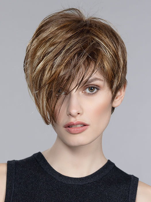 DISC by ELLEN WILLE in TOBACCO MIX 830.26.27 | Medium Brown Blended with Light Auburn, Light Golden Blonde and Dark Strawberry Blonde Blend