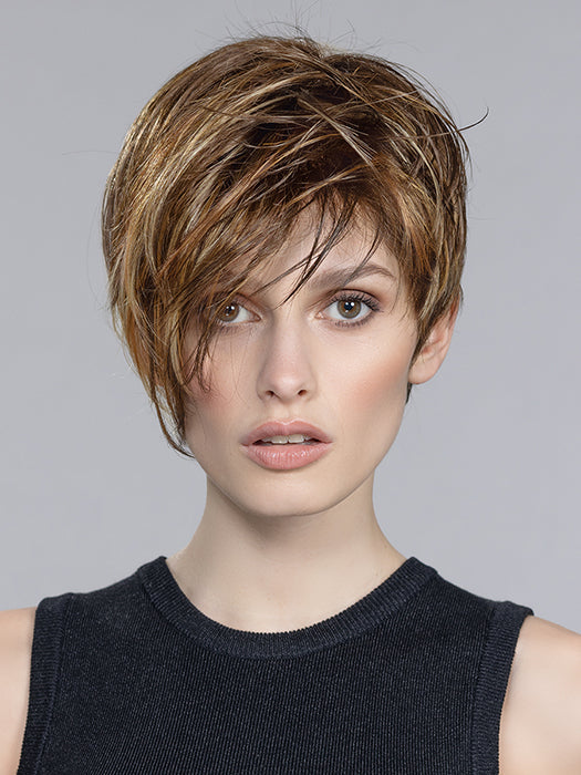 DISC by ELLEN WILLE in TOBACCO MIX 830.26.27 | Medium Brown Blended with Light Auburn, Light Golden Blonde and Dark Strawberry Blonde Blend