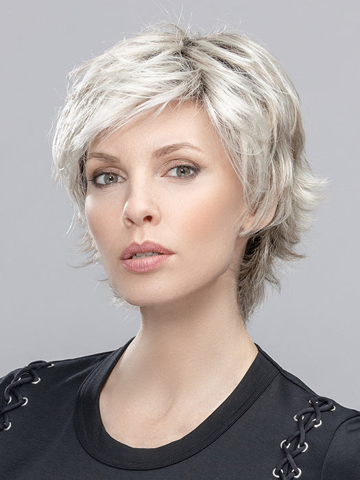 FLIP MONO by ELLEN WILLE in SNOW  MIX 60.56.58 | Pearl White, Lightest Blonde, and Black/Dark Brown with Grey Blend