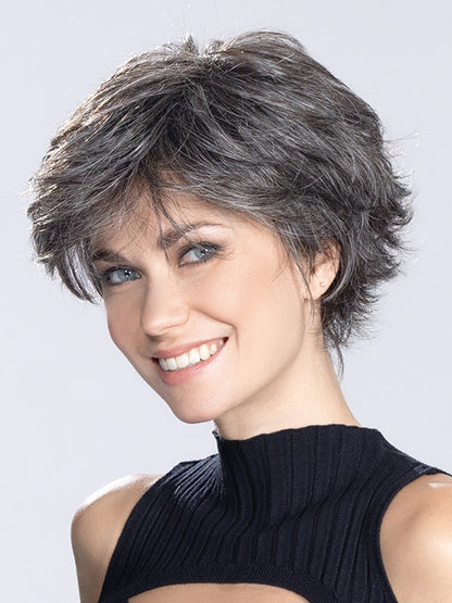 RELAX by ELLEN WILLE in PEPPER MIX 39.44 | Black/Dark Brown, Lightest Brown, and Darkest Brown with Grey Blend