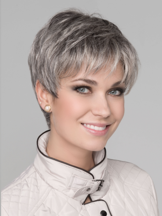 GINGER MONO by ELLEN WILLE in STONEGREY MIX 58.51.56 | Blend of Medium Brown Silver Grey and white