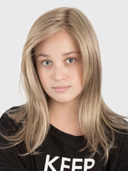 SARA by ELLEN WILLE in MIDDLE BLONDE 14.26.20 | Medium Ash Blonde, Light Gold Blonde and Light Strawberry Blonde Blend