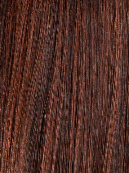 AUBURN ROOTED 33.130.4 | Dark Auburn, Deep Copper Brown, and Darkest Brown Blend with Shaded Roots