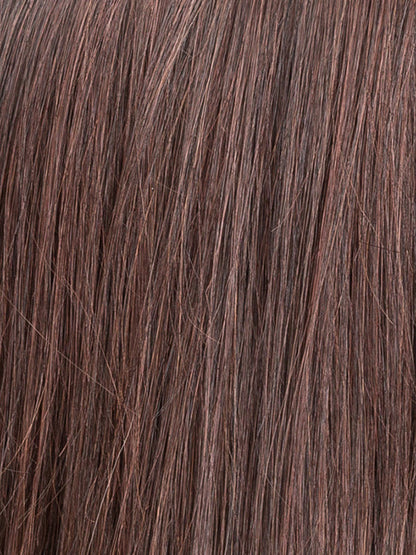 DARK CHOOCLATE ROOTED 4.33 | Darkest Brown Blended with Dark Auburn and Shaded Roots