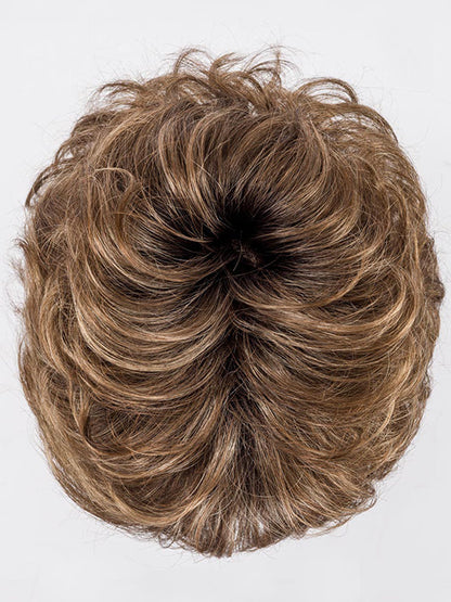 NOUGAT ROOTED 12.20.8 | Lightest Brown and Light Strawberry Blonde with a Medium Brown Blend and Shaded Roots