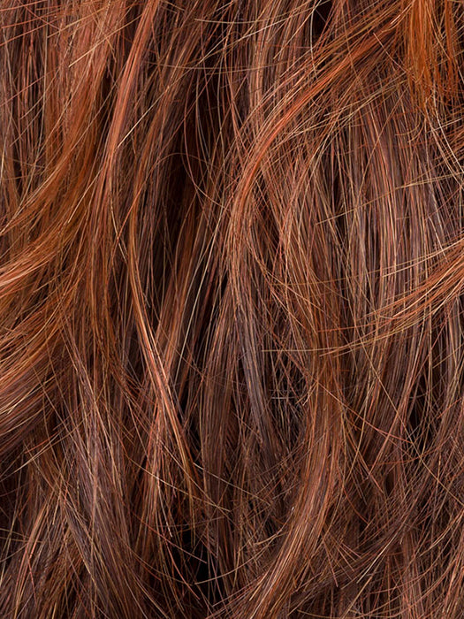 CINNAMON BROWN ROOTED 33.30.130 |  Med Auburn Dark Auburn and Dark Brown Mix with a Deep Copper Brown Root