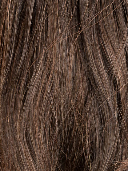 CHOCOLATE ROOTED 6.30.4 | Medium to Dark Brown base with Light Reddish Brown Highlights and Dark Roots