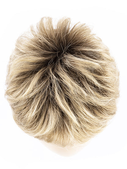 BAHAMA BEIGE SHADED 16.22.14 |  Medium Honey Blonde, Light Ash Blonde, and Lightest Reddish Brown blend with Medium shaded roots