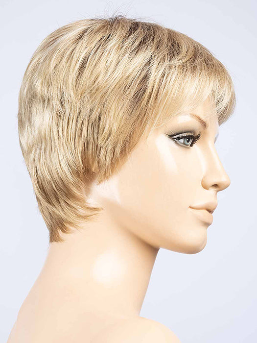BAHAMA BEIGE SHADED 16.22.14 |  Medium Honey Blonde, Light Ash Blonde, and Lightest Reddish Brown blend with Medium shaded roots