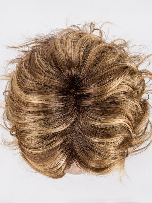 LIGHT BERNSTEIN ROOTED 12.26.27 | Lightest Brown, Light Golden Blonde, and Dark Strawberry Blonde Blend with Shaded Roots