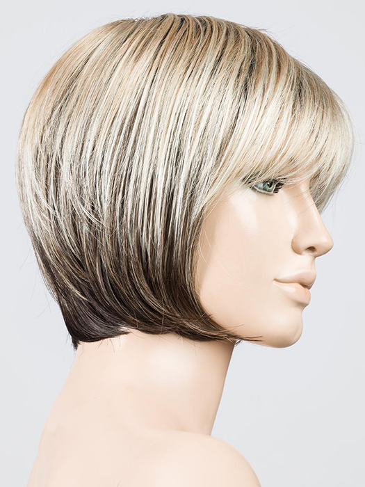 BISQUIT BLONDE ROOTED 20.25.6 | Light Strawberry Blonde and Lightest Golden Blonde blended with Dark Brown and Shaded Roots