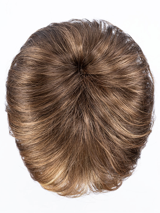 MOCCA LIGHTED 830.27.26 | Medium Brown blended with Light Auburn, Dark Strawberry Blonde and Light Golden Blonde with Highlights Throughout and Concentrated in the Front