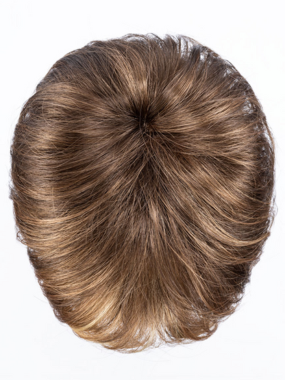 MOCCA LIGHTED 830.27.26 | Medium Brown blended with Light Auburn, Dark Strawberry Blonde and Light Golden Blonde with Highlights Throughout and Concentrated in the Front