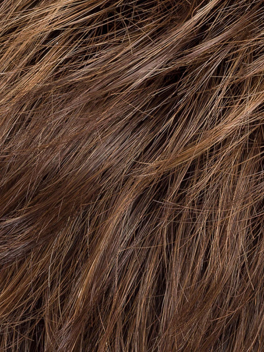 CHOCOLATE ROOTED 830.27.6 | Dark/Medium Brown blended with Light Auburn and Dark Strawberry Blonde and Shaded Roots