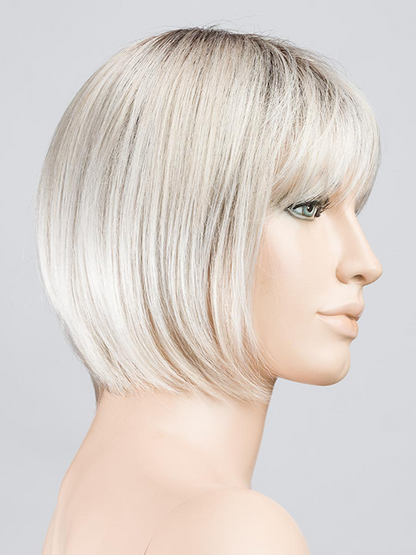 SILVER BLONDE ROOTED 60.24 | Pearl White and Lightest Ash Blonde Blend with Shaded Roots