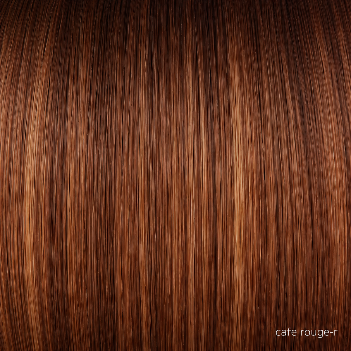 A dimensional auburn copper blend with rich reddish-brown roots melting into warm copper highlights. Sun-kissed, balayage-inspired ends and face-framing pieces create natural, radiant depth.