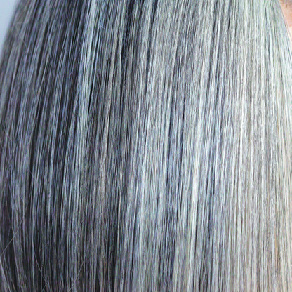 Canyon Stone  -  A natural grey color with many different shades running throughout. This opulent blend has a whole host of tones including slate, white, pewter, silver and steal. A much favored option and suits all ages and skin tones and is one of our high heat colors.