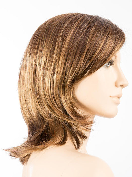 TOBACCO ROOTED 830.31.27 | Medium Brown Blended with Light Auburn and Light Reddish Auburn with Dark Strawberry Blonde Blend and Shaded Roots