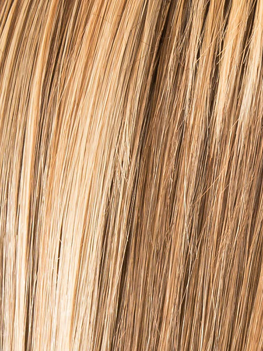 LIGHT BERNSTEIN ROOTED 12.26.27 | Medium Brown Blended with Light Auburn, Lightest Brown, and Dark Strawberry Blonde Blend with Shaded Roots