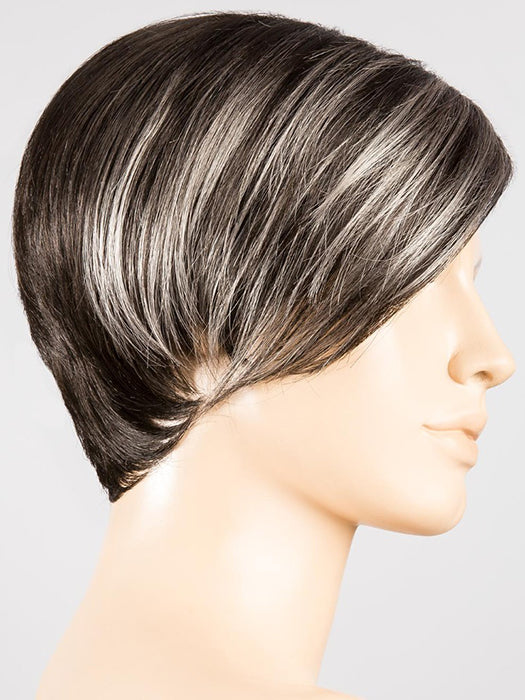 PEPPER LIGHTED 2.60 | Darkest Brown Blend with Silver White concentrated in the front