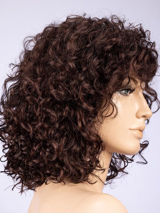DARK CHOCOLATE ROOTED 4.33 | Dark Brown base with Light Reddish Brown Highlights with Dark Roots