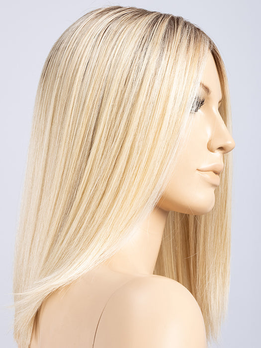 PASTEL BLONDE ROOTED 25.22.26 | Lightest Golden Blonde, Light Neutral Blonde, and Light Golden Blonde Blend with Shaded Roots