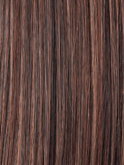 AUBURN ROOTED 33.130.4 | Dark Auburn, Deep Copper Brown, and Darkest Brown Blend with Shaded Roots