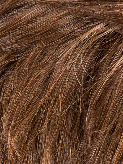 MOCCA ROOTED 830.27.12 | Medium Brown Blended with Light Auburn and Dark Strawberry Blonde with Lightest Brown Blend and Shaded Roots