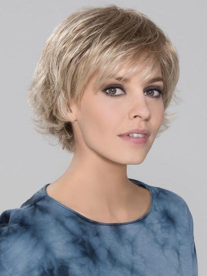 DATE MONO by ELLEN WILLE in CHAMPAGNE ROOTED 24.22.14 | Lightest Ash Blonde and Light Neutral Blonde with Medium Ash Blonde Blend and Shaded Roots