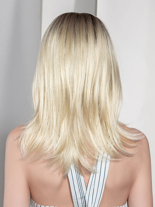 NOBLESSE by ELLEN WILLE in CREAM BLONDE SHADED 25.22.26 | Lightest Golden Blonde, Light Neutral Blonde, and Light Golden Blonde Blend with Shaded Roots