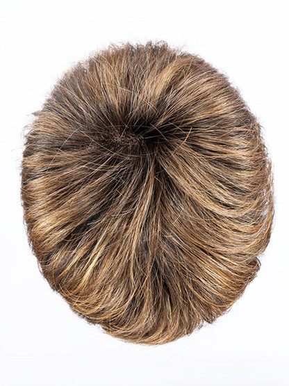 HAZELNUT ROOTED 830.31.6 | Medium Brown Blended with Light Auburn and Light Reddish Auburn with Dark Brown Blend and Shaded Roots