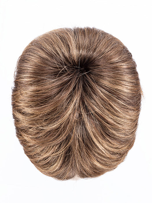 MOCCA ROOTED 830.27.20 | Medium Brown Blended with Light Auburn and Dark/Light Strawberry Blonde Blend and Shaded Roots