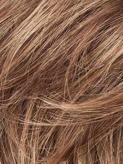 MOCCA ROOTED 830.27.20 | Medium Brown Blended with Light Auburn and Dark/Light Strawberry Blonde Blend and Shaded Roots