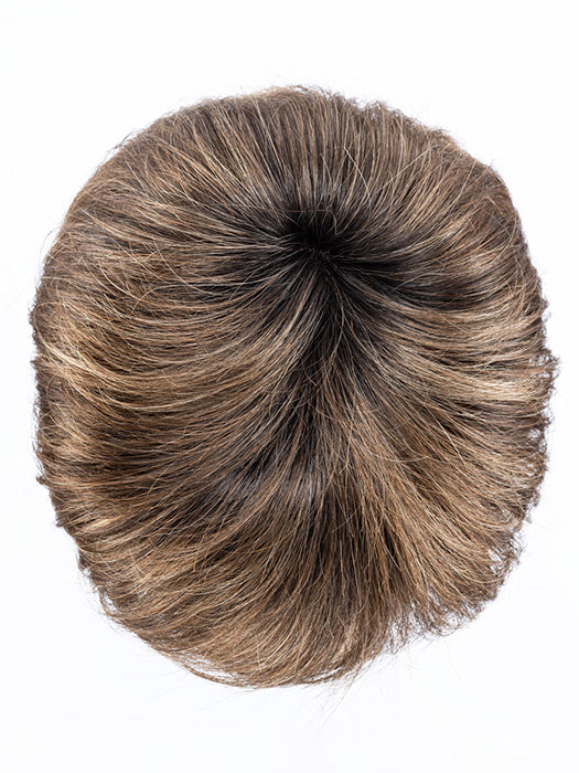 NOUGAT ROOTED 12.20.8 | Lightest Brown and Light Strawberry Blonde with a Medium Brown Blend and Shaded Roots