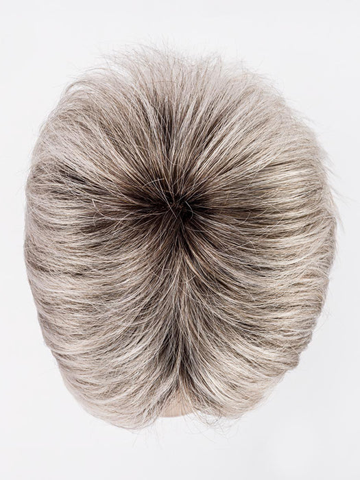 STONE GREY ROOTED 56.60.48 | Lightest Brown Blended with Grey and Pearl White with Shaded Roots