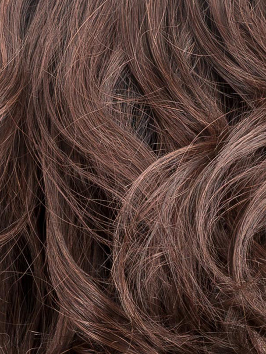 DARK CHOCOLATE ROOTED 4.33.2 | Darkest Brown and Dark Auburn with Black/Dark Brown Blend