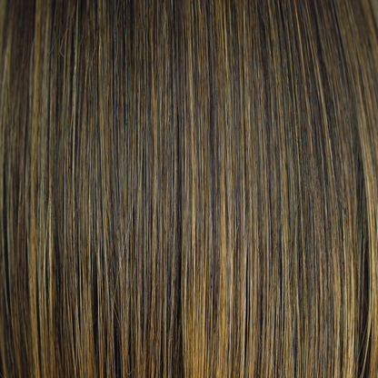 Java Blast  -  A blend of rich, warm medium brown with medium coppery blond highlights, Java Blast allures with the beautiful tone transition from light to dark. This combination makes this color realistically modern.