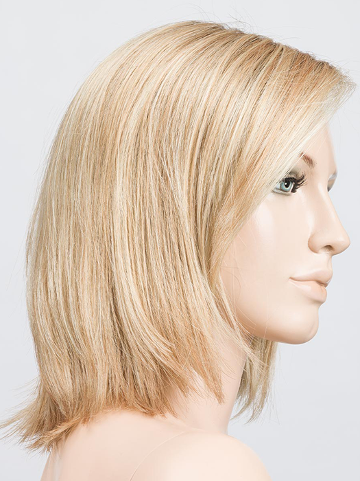 LIGHT CARAMEL ROOTED 26.19.20 | Light Golden Blonde and Light Honey Blonde blended with Light Strawberry Blonde with Shaded Roots