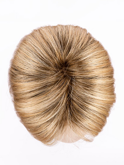 LIGHT CARAMEL ROOTED 26.19.20 | Light Golden Blonde and Light Honey Blonde blended with Light Strawberry Blonde with Shaded Roots