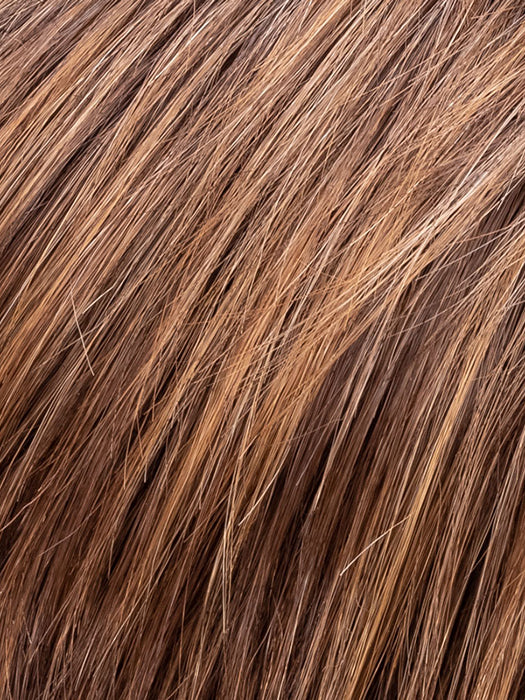 CHOCOLATE ROOTED 830.27.6 | Medium to Dark Brown base with Light Reddish Brown Highlights and Dark Roots