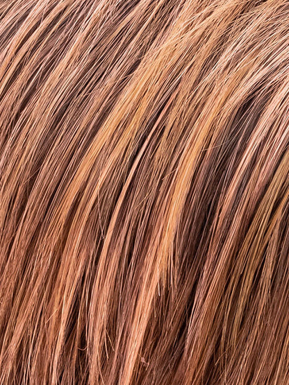 ROSEWOOD ROOTED | Medium Dark Brown Roots that Melt into a Mixture of Saddle Brown and Terra-Cotta Tones with Dark Roots