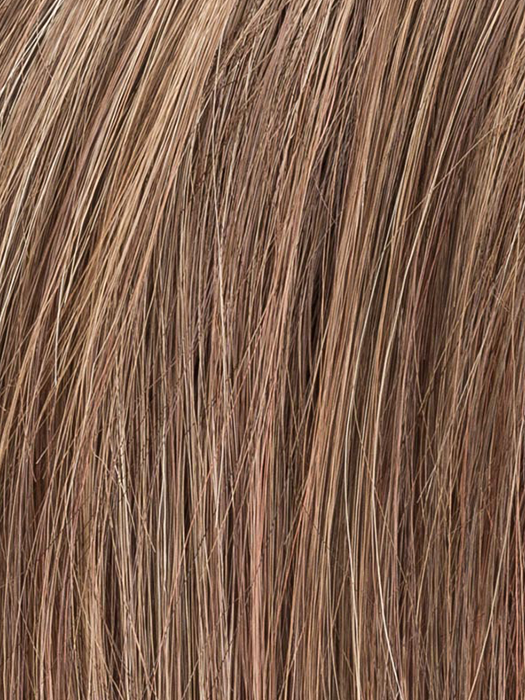 HOT MOCCA ROOTED 830.27.33 | Medium Brown, Light Auburn, Dark Strawberry Blonde, and Dark Auburn Blend with Dark Shaded Roots