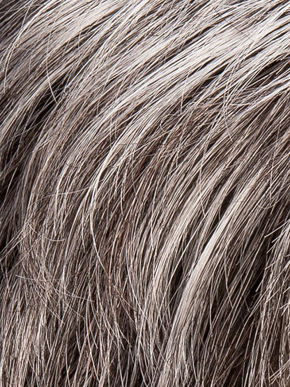 SALT/PEPPER ROOTED 51.44.39 | Black/Dark Brown, Darkest Brown, and Lightest Brown with Grey Blend and Shaded Roots