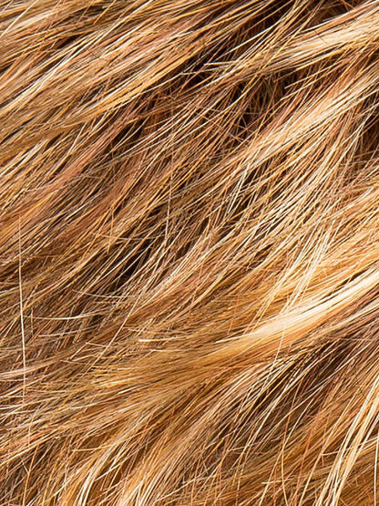 COGNAC ROOTED 31.19.27 | Light Reddish Auburn and Light Honey Blonde with Dark Strawberry Blonde Blend and Shaded Roots  | DISCONTINUED COLOR
