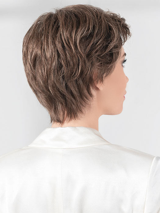 DESIRE by ELLEN WILLE in NOUGAT ROOTED 12.8.20 | Lightest Brown and Medium Brown with Light Strawberry Blonde Blend with Shaded Roots