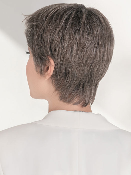 CALL bY ELLEN WILLE in SMOKE-ROOTED 38.48.36 | Medium Brown blended with 35% Pure White